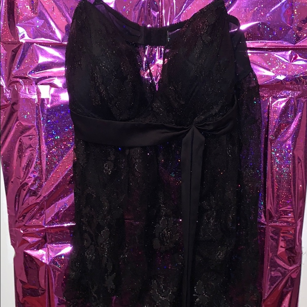 Sexy black lace nightie